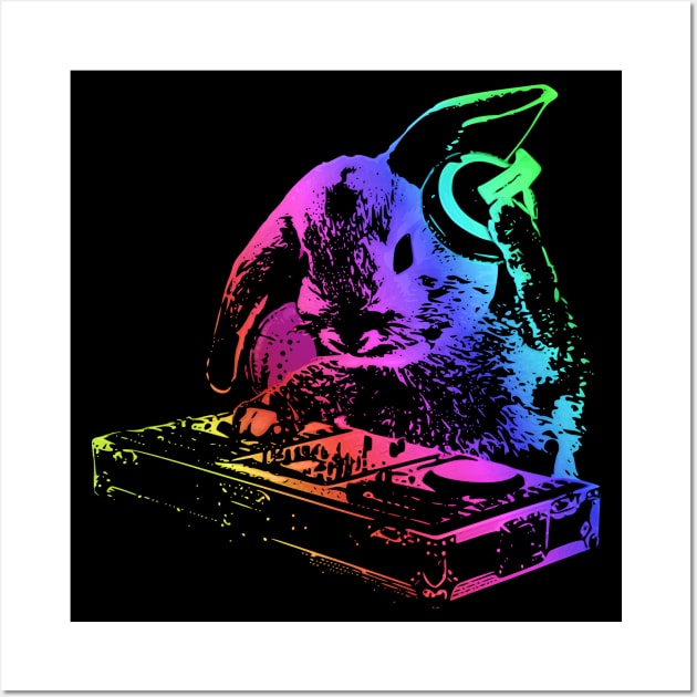 DJ Bunny Wall Art by Nerd_art